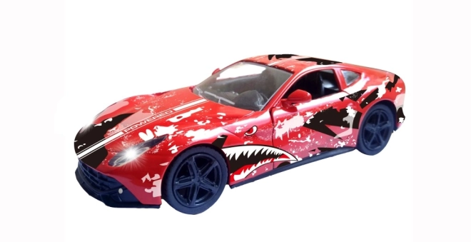 Auto sportivo in metallo