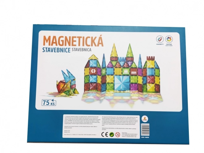 Costruzioni Magnetiche Colorate per Bambini 75 pezzi