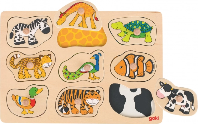 Puzzle con Maniglie Motivi Animali