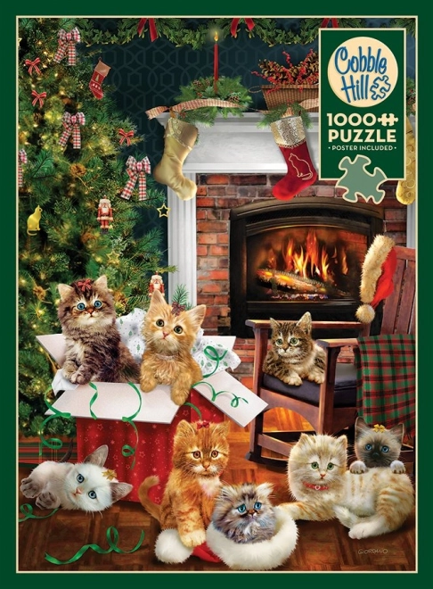 Puzzle Gattini di Natale 1000 pezzi