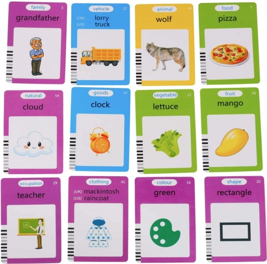 Ricco set di 112 carte fronte-retro