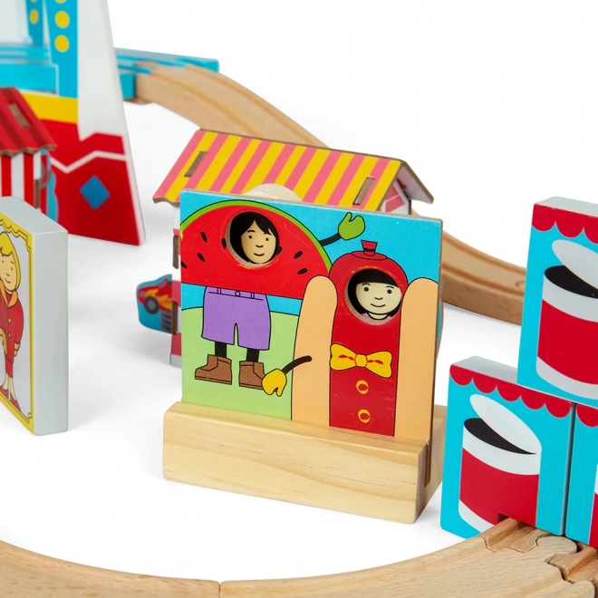 Pista in legno Giostra Divertente Bigjigs Rail