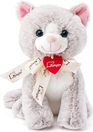 Gatto Jacqueline grigio chiaro giocattolo di peluche