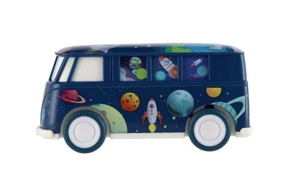 Autobus Spaziale a Frizione in Plastica 13cm