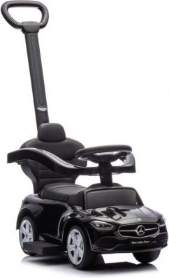 Bicicletta senza pedali per bambini con maniglia Mercedes 3in1 nera