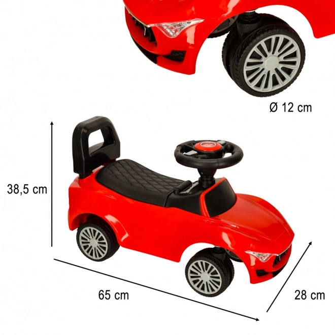 Jeep per bambini con luci e suoni blu – rosso