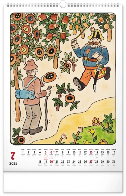 Calendario da Muro Josef Lada 2025