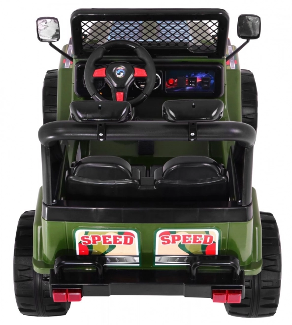 Raptor Drifter elettrico per bambini Verde + telecomando + partenza lenta + EVA + suoni Luci