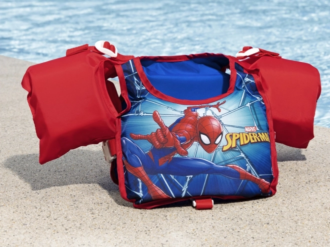 Kamizelka da Nuoto con Maniche Spider-Man per Bambini 3-6 Anni