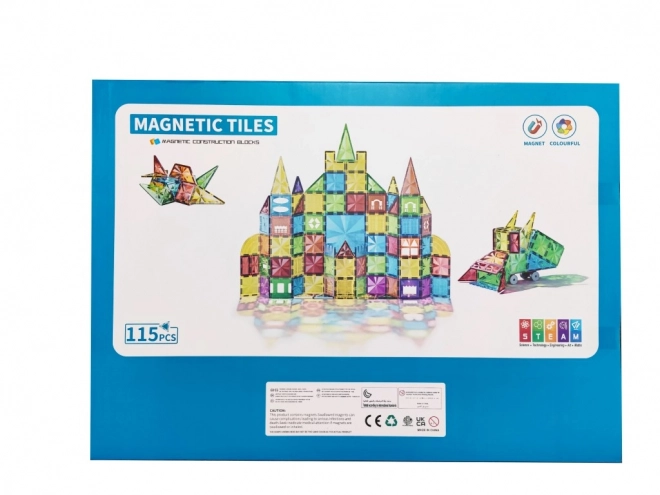 Costruzioni magnetiche per bambini 115 pezzi