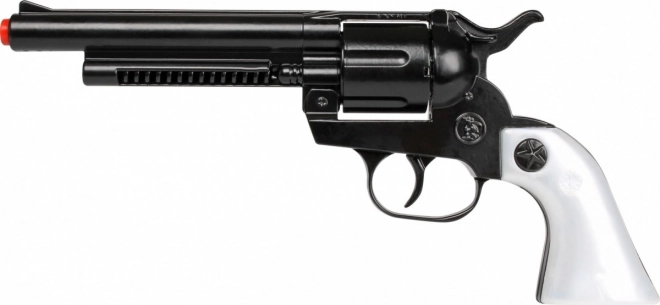 Revolver da cowboy in metallo nero 12 colpi