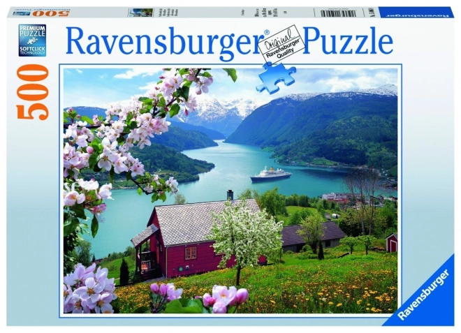 Puzzle paesaggio idilliaco scandinavo 500 pezzi Ravensburger