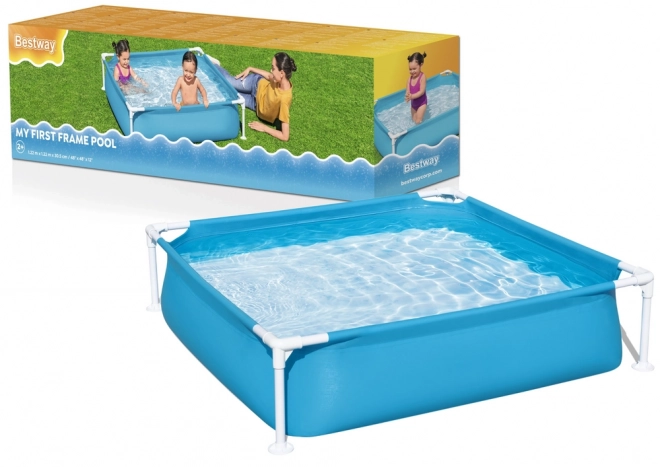 Piscina da giardino per bambini 122 cm x 122 cm x 30 cm Bestway 56217