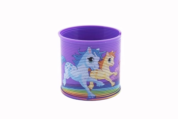 Spirale magica unicorno plastica 6,5 cm