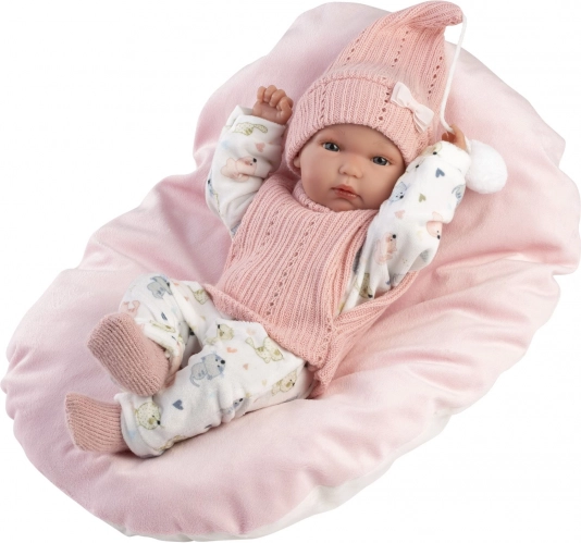Bambola realistica bambina PICCOLA con corpo in vinyl completo 35 cm