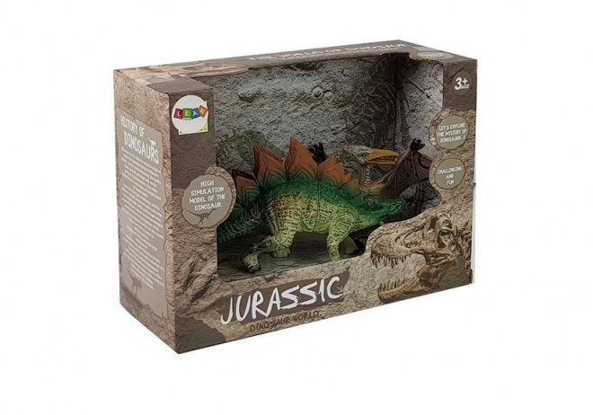 Set di figure di dinosauri Stegosaurus e Pteranodon