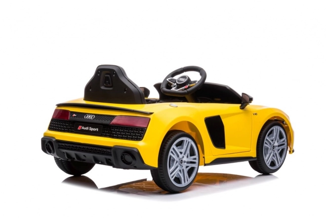 Auto a batteria Audi R8 bianco – Gialla