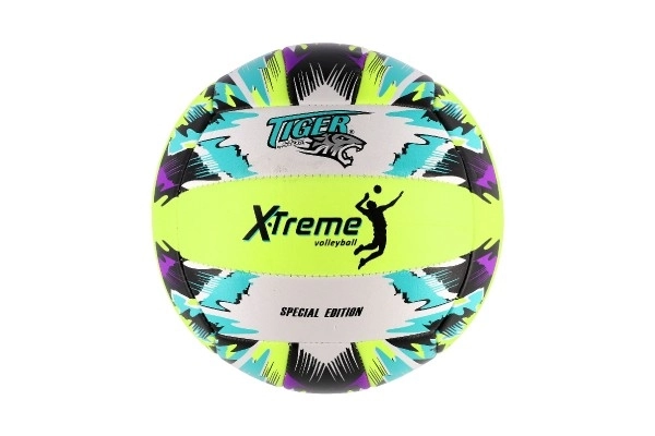 Pallone da pallavolo colorato cucito in pelle 21cm in sacchetto