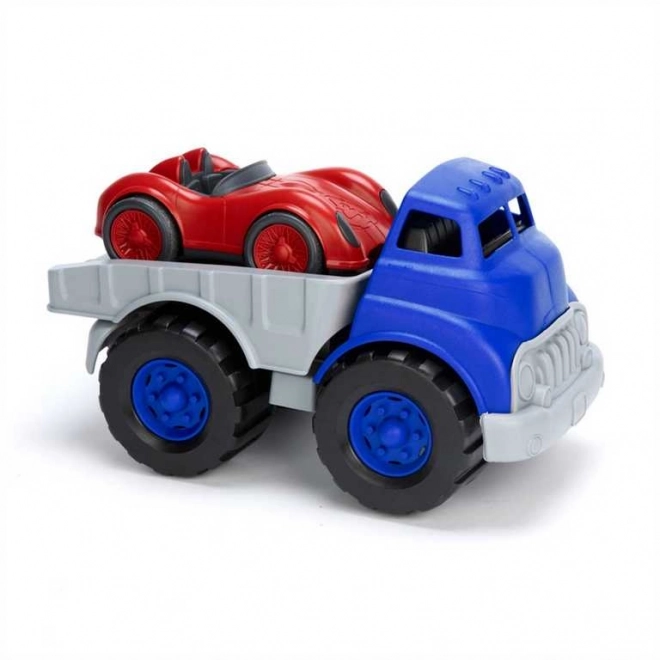 Camion con Auto da Corsa Green Toys