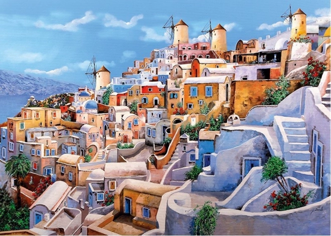 Puzzle Colorato Santorini 1000 Pezzi