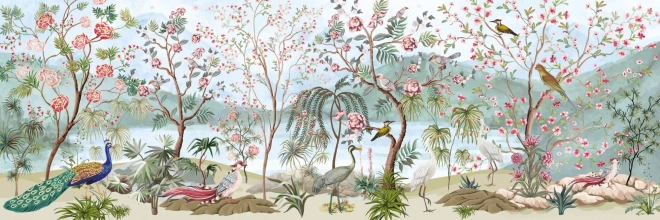 Puzzle panoramico Interdruk Giardino Segreto Mondo degli Uccelli 1000 pezzi