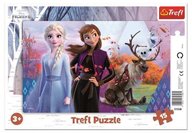 Puzzle Magico di Anna ed Elsa di Frozen 2 - 15 Pezzi