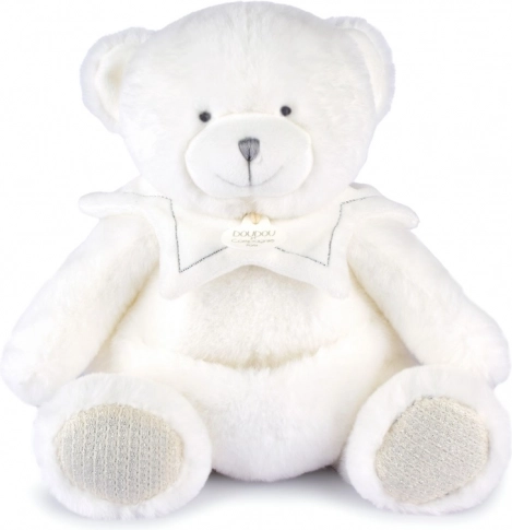 Set regalo Doudou orsetto di peluche con copertina beige