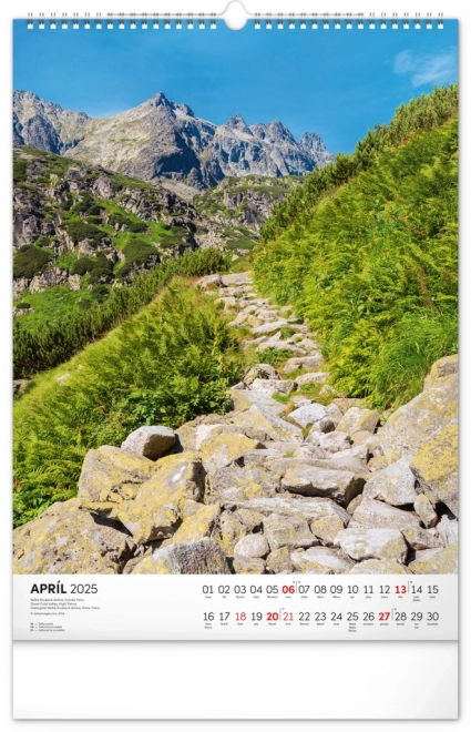 Calendario da parete Tatry 2025