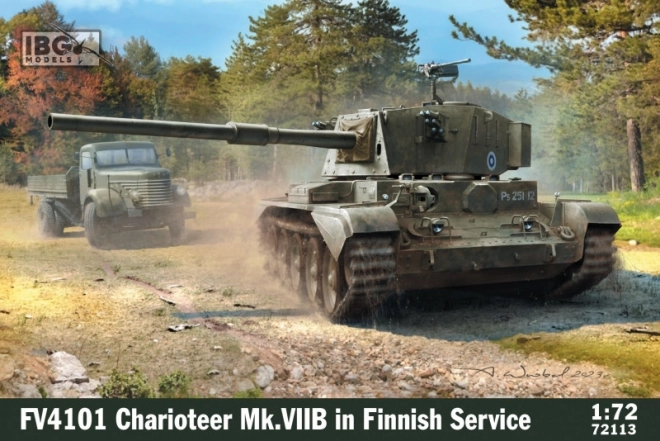 Modello in plastica FV4101 Charioteer Mk VIIB in servizio finlandese