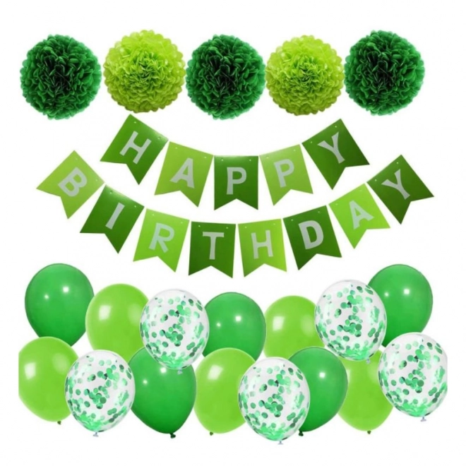 Decorazioni di compleanno per bambino - verde