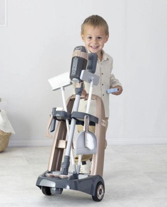 Carrello per piccola addetta alle pulizie con aspirapolvere Rowenta