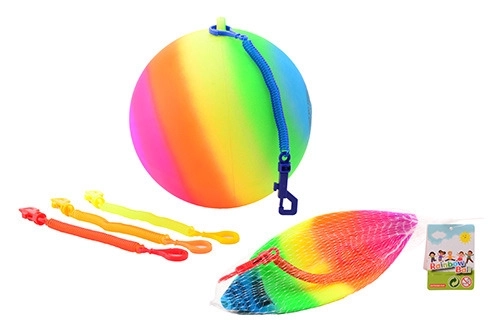 Palla arcobaleno 20 cm con moschettone