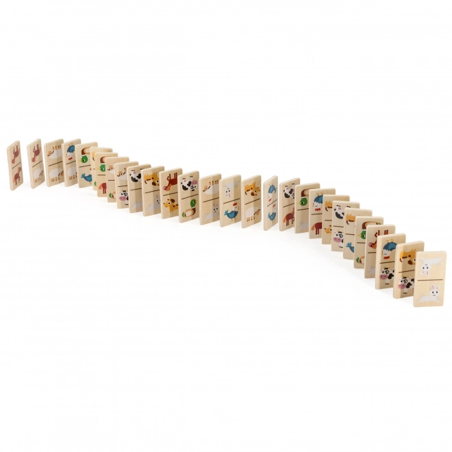 Domino in legno 2 in 1 Animali e Numeri