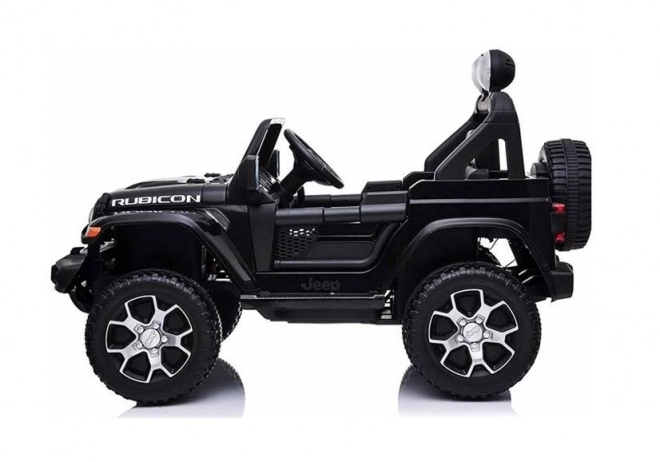 Auto elettrico per bambini Jeep Wrangler Rubicon nero 4x4