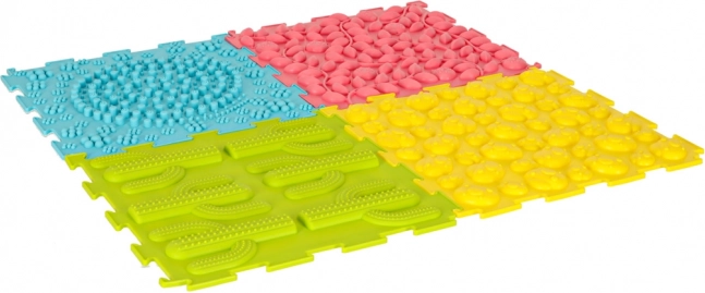 Tappetini puzzle sensoriali in schiuma Montessori per il massaggio dei piedi
