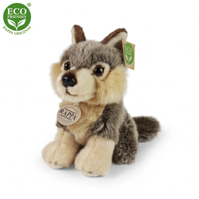 Lupo Peluche Seduto 18 cm Eco-friendly