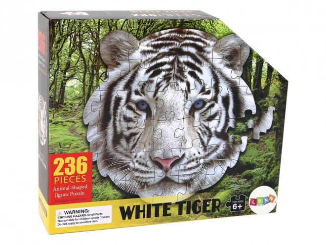 Puzzle Testa di Tigre Bianca 236 Pezzi