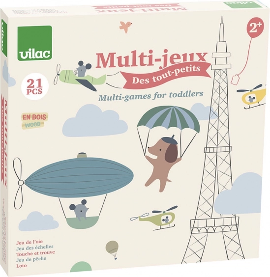 Set di giochi con animali per i più piccoli 4 in 1 Vilac