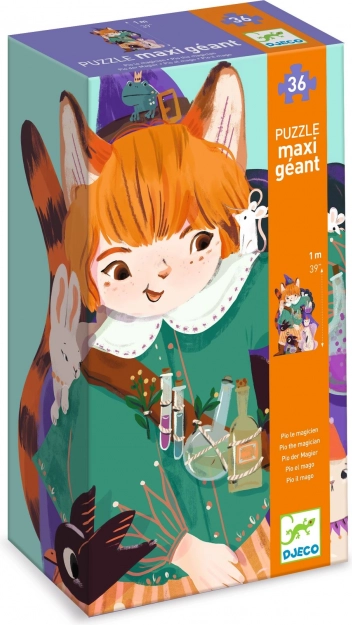 Djeco Puzzle gigante Stregone Pio 36 pezzi