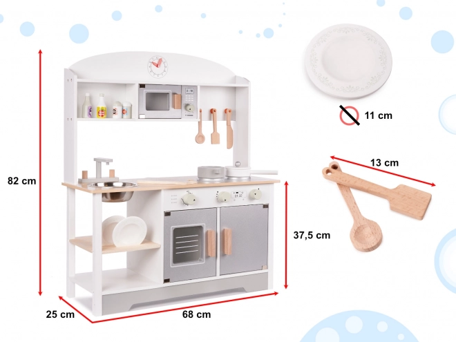 Cucina in Legno per Bambini con Accessori