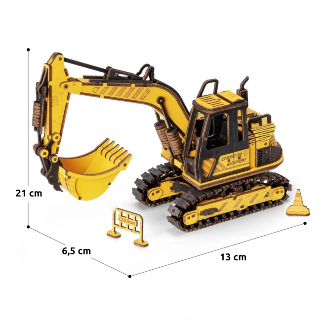 Puzzle 3D in Legno Bagr di Robotime