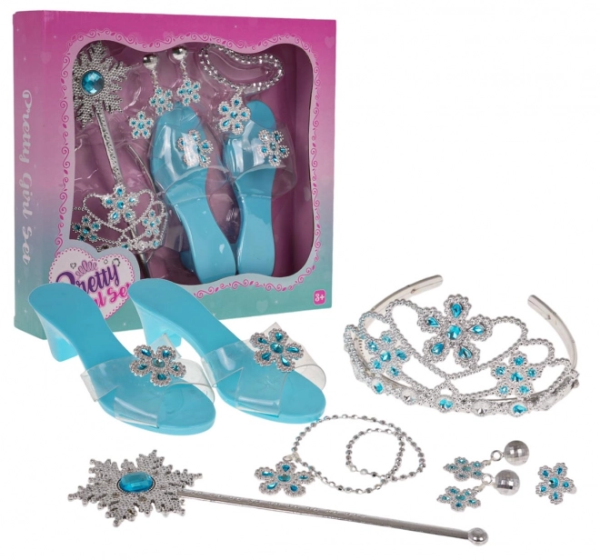 Mega set per piccola principessa blu