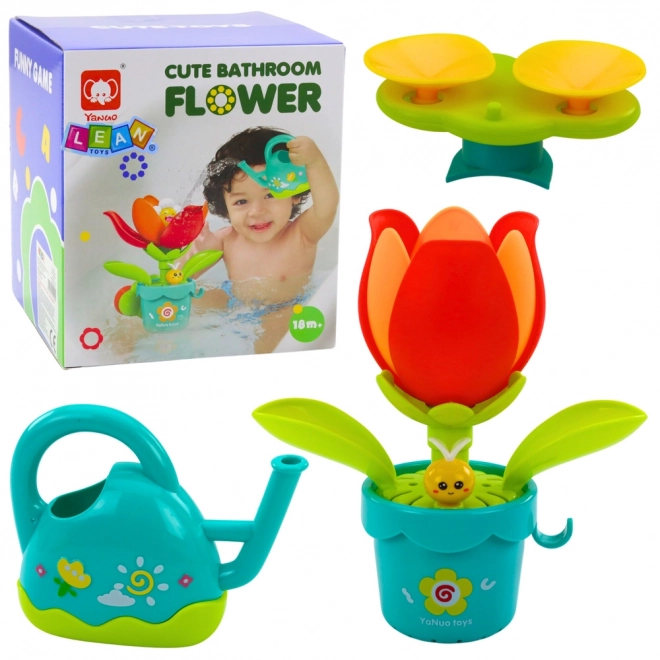 Giocattolo interattivo da bagno Fiore con annaffiatoio