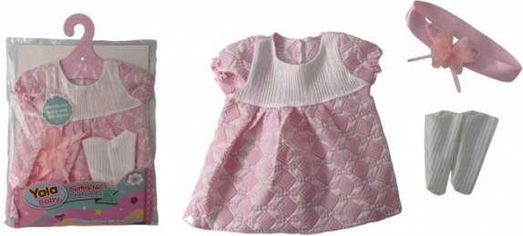 Vestito rosa per bambole 40 - 43 cm