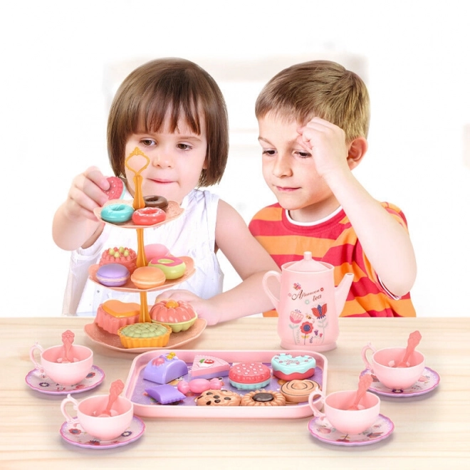 Set da tè con valigetta e accessori dolci