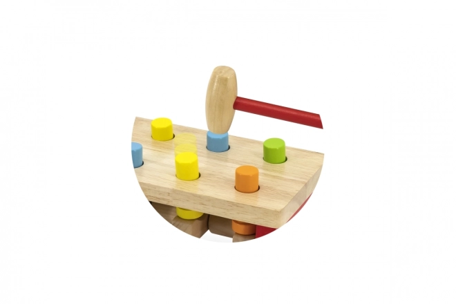 Giocattolo in legno con pioli colorati