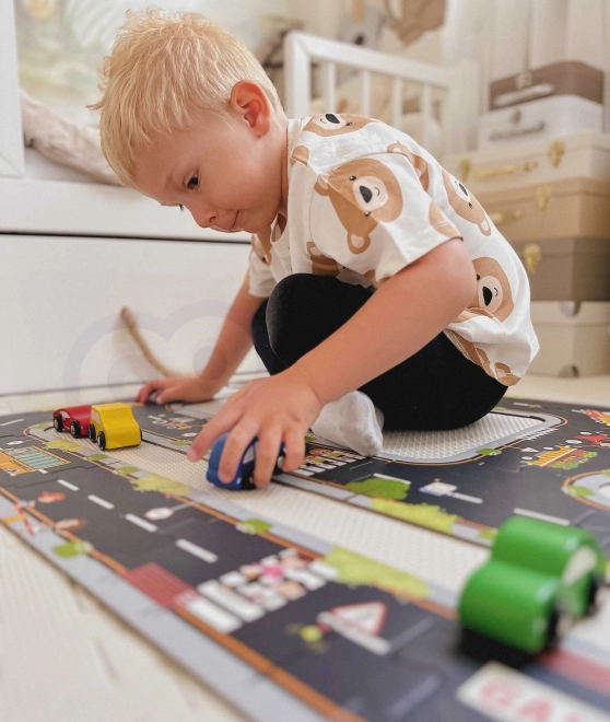 Woopie Green puzzle cittadine per bambini - Autodromo