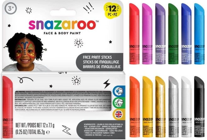 Set di stick per pittura facciale e corporale Snazaroo