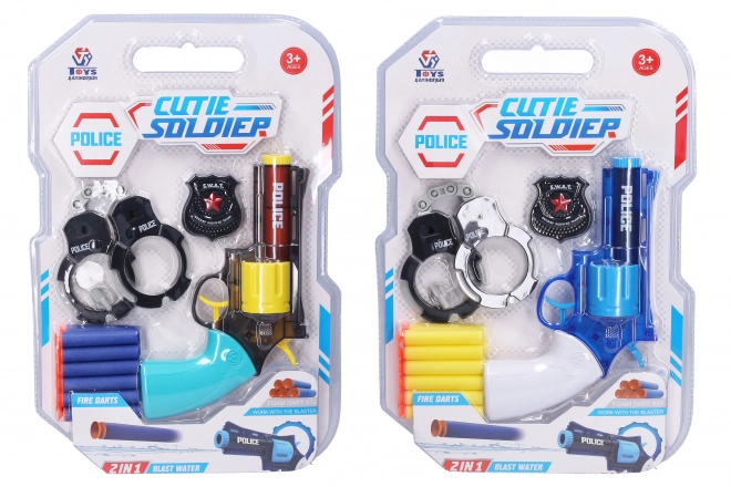 Set pistola d'acqua e proiettili in schiuma 23 cm