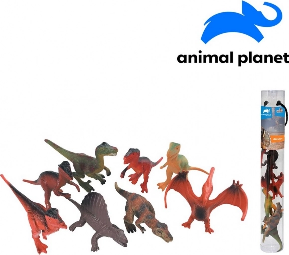 Animali nella tuba Dinosauri per applicazione mobile, 8 pz